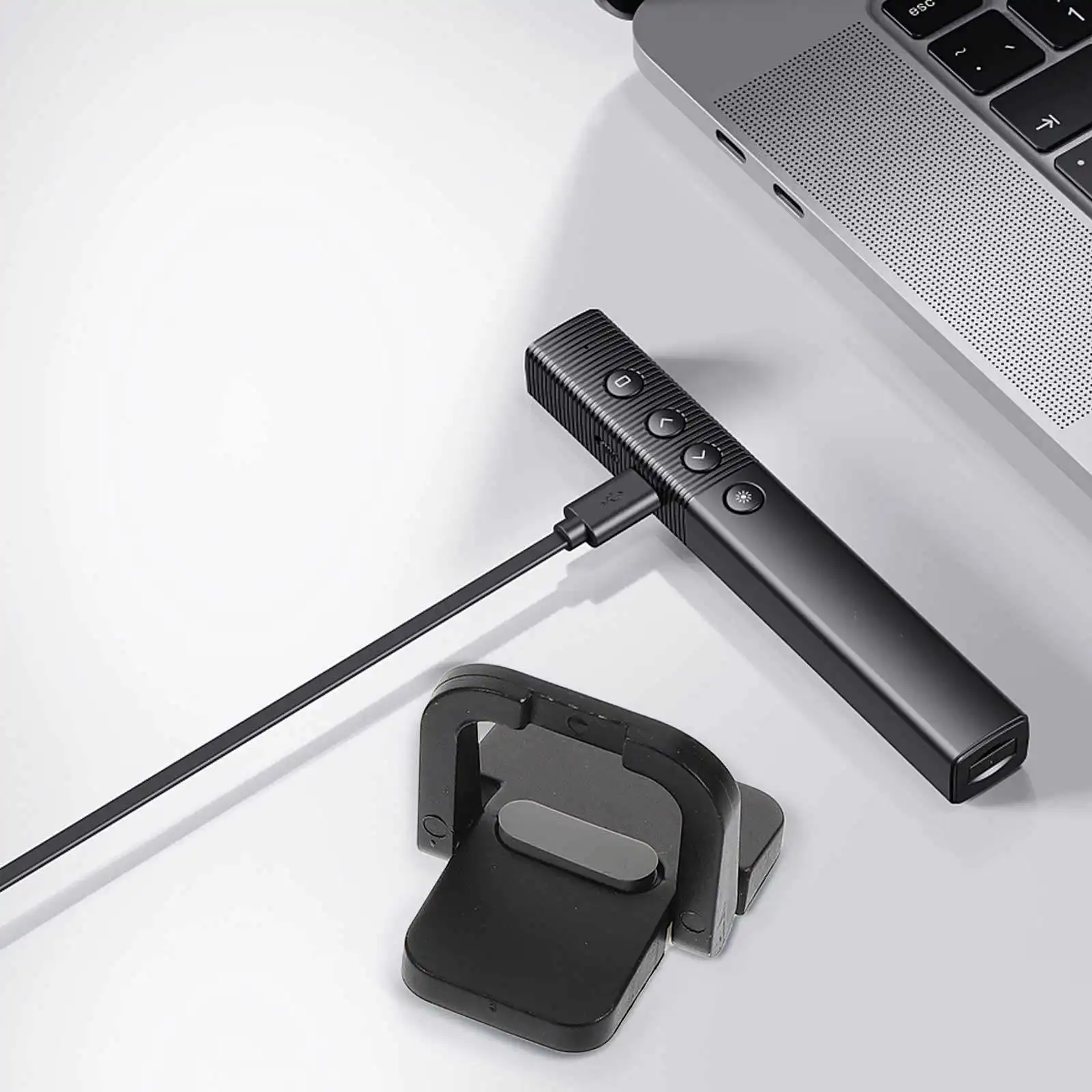 

2Pcs Invisible Laptop Stand Black ABS Portable Cooling Riser Elevated Ergonomic Computer Holder Travel Office Use