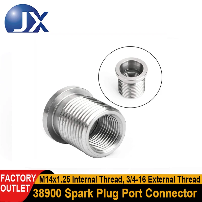 

Разъем порта свечи зажигания 38900 с внутренней резьбой M14x1,25 и внешней резьбой 3/4-16