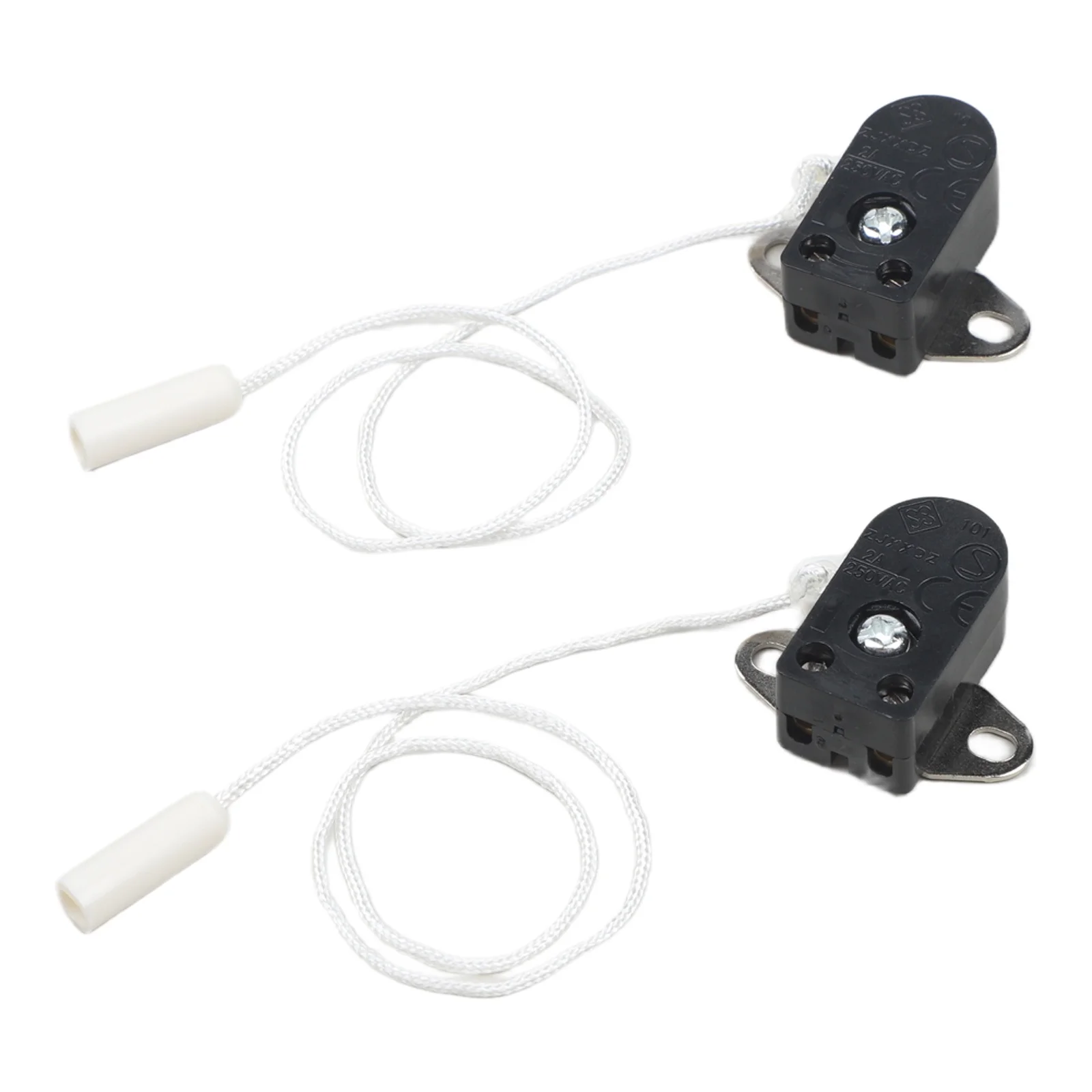 1/2Pc Rotating Pull Cord Light Switch 250V 2A Wall Lamp String Switch For Table Floor Lamps Home Lighting Control