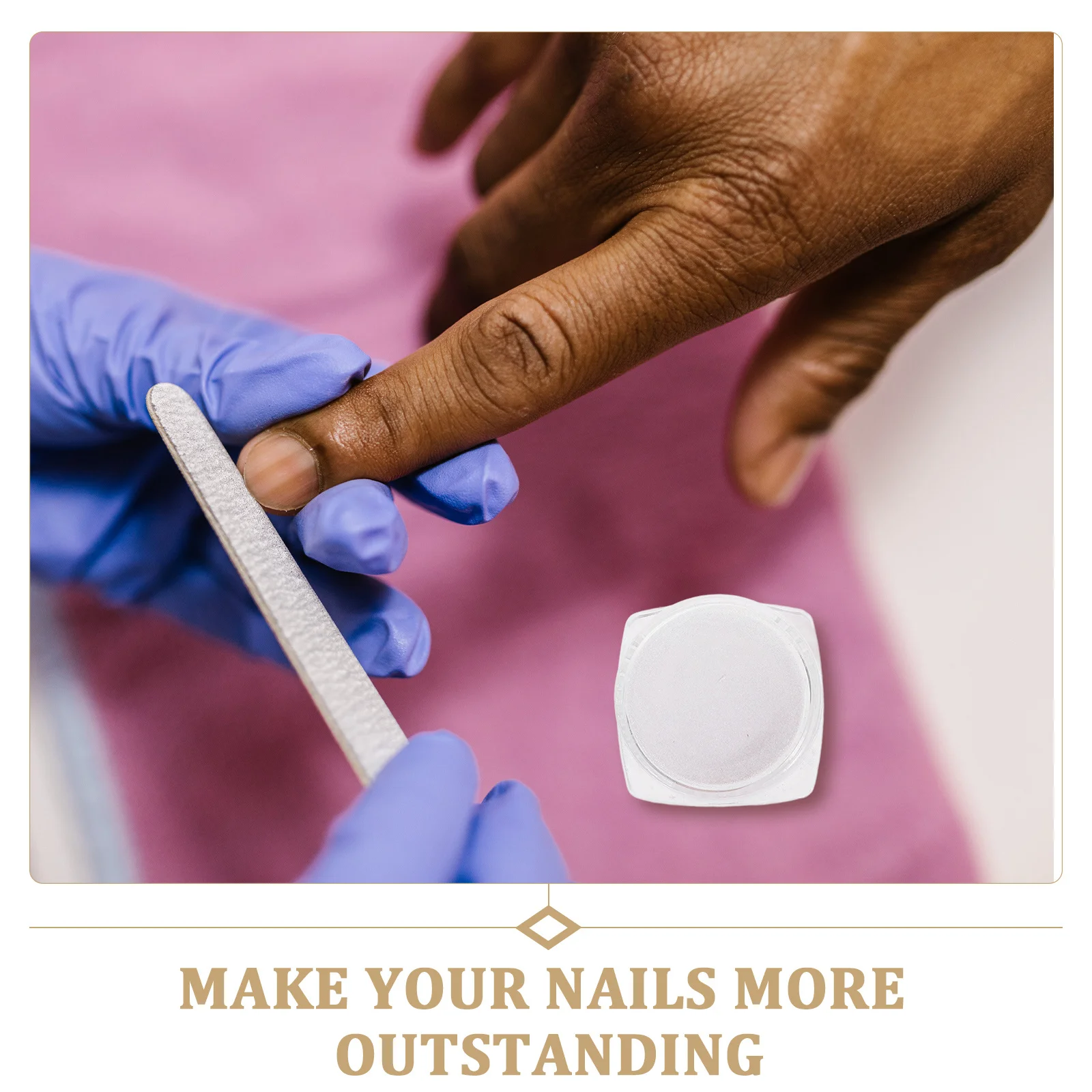 1 conjunto de pó fino de luar para unhas, pó de glitter para unhas, durável, pigmento para arte em unhas, suprimentos de manicure com glitter