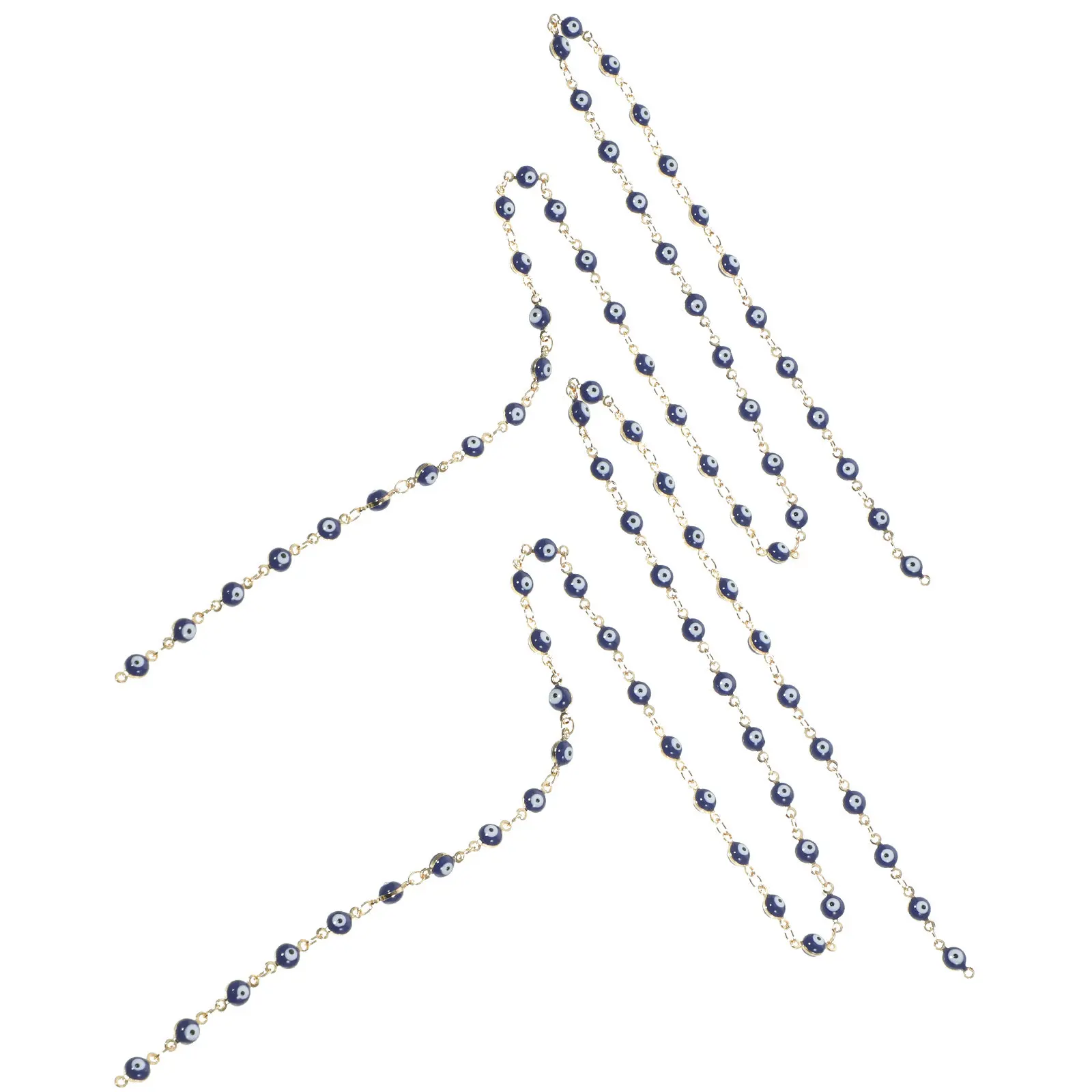 

2pcs Gold Plated Chain For Diy Bracelet Jewelry Making Handmade Link Chain Copper Craft Supply Decorative Necklace Accessory