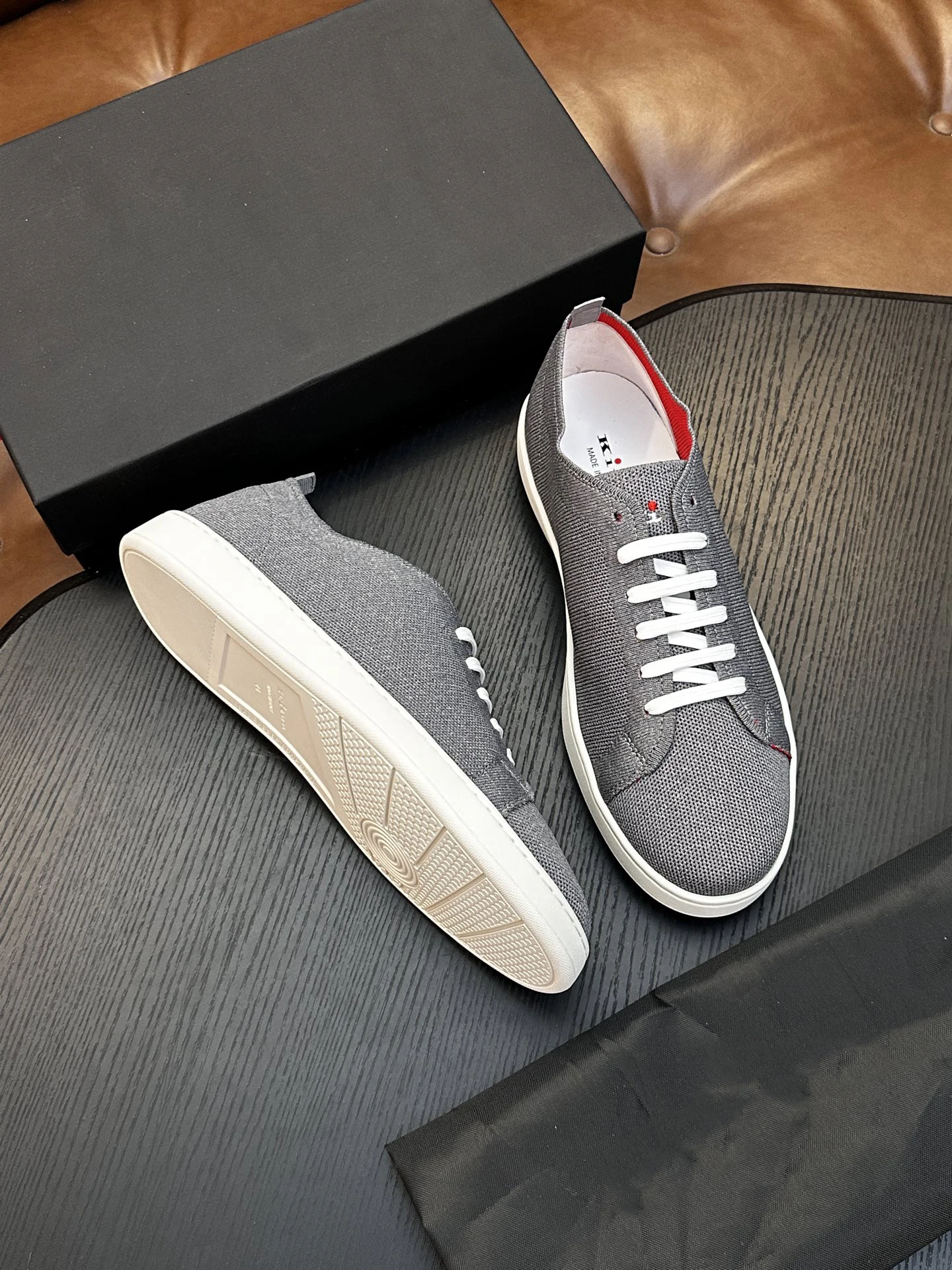 OECHSLI Shoes Cowhide 2026 new soft fashion casual sports genuine leather soft Knitted outdoors Men‘s European big size 38-47