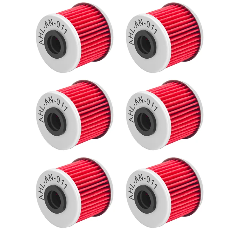 

1/2/4/6PCS Motorcycle Oil Filter Cleaner For HONDA NC700X DCT CRF1000D 1000R GL1800 NC750 SXS1000M3 Pioneer 1000 15412-MGS-D21