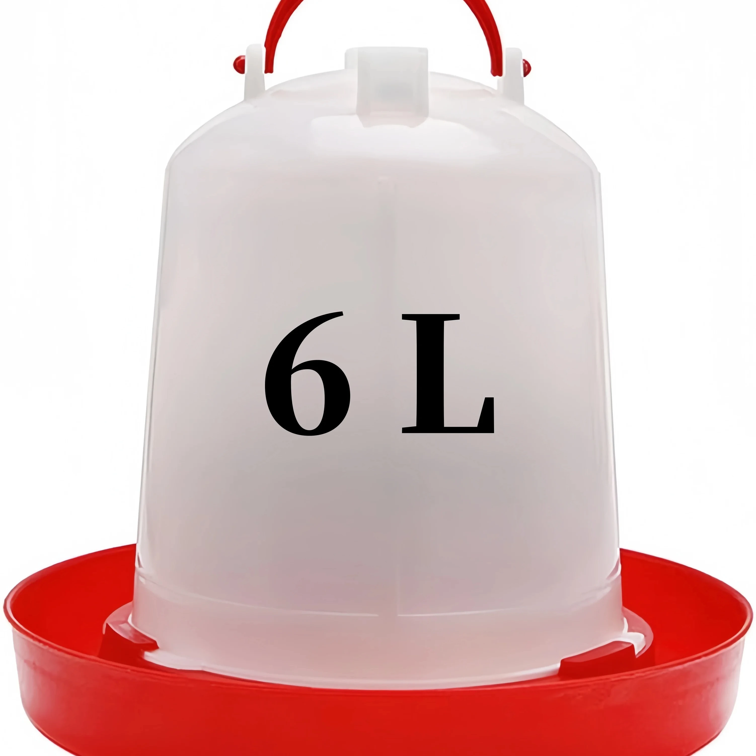 

6L Automatic Chicken Coop Water Dispenser Chicken Water Dispenser Water Outlet with Switch Plastic Poultry Drinking Bucket