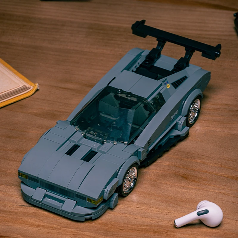 M1 Retro Sportwagen Bouwsteen Creatief assemblagemodel ornamenten Container DISPLAY BOX Speelgoedjongenscadeau