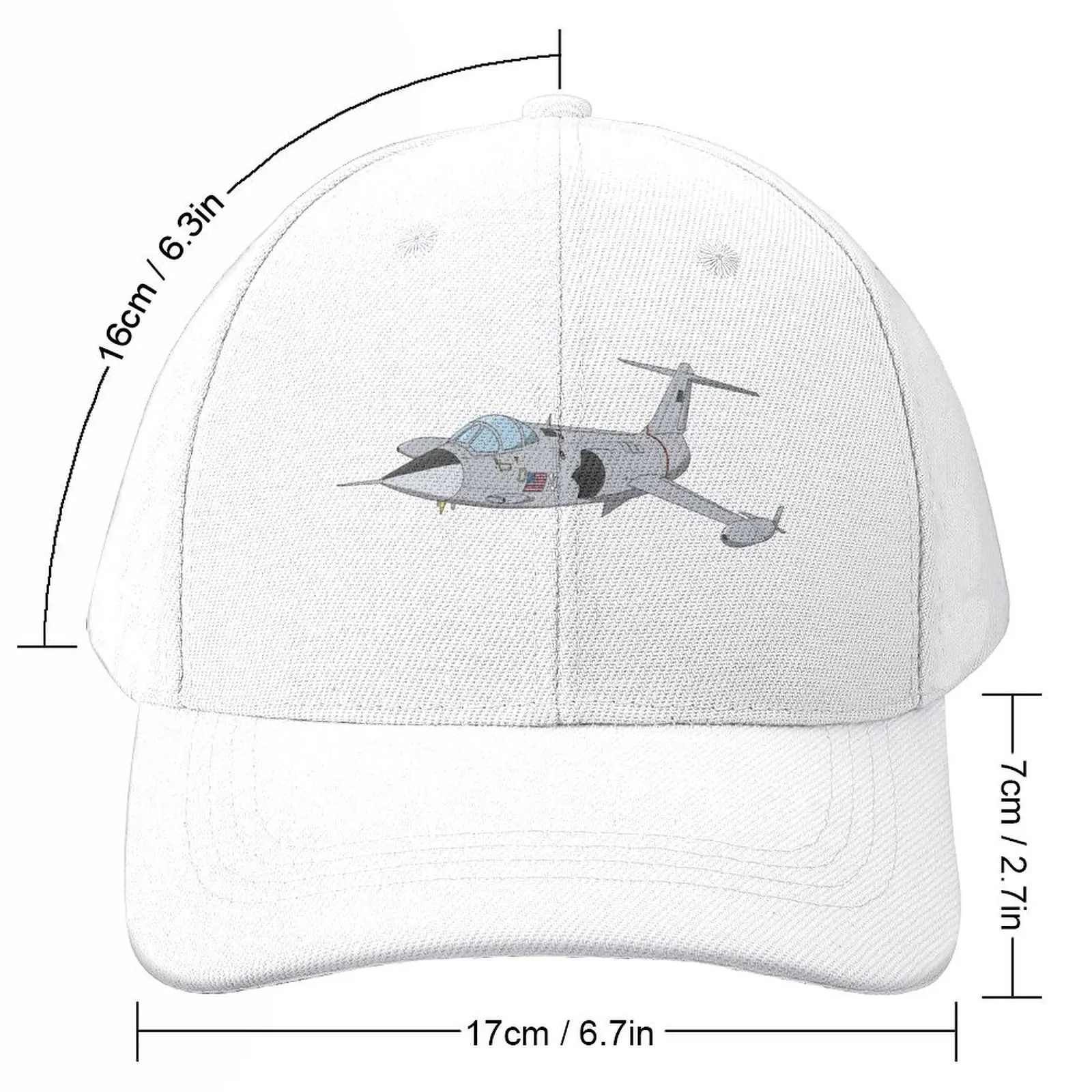 F-104 Starfighter - Aircraft Illustration Baseball Cap Wild Ball Hat Cosplay Girl'S Hats Men's