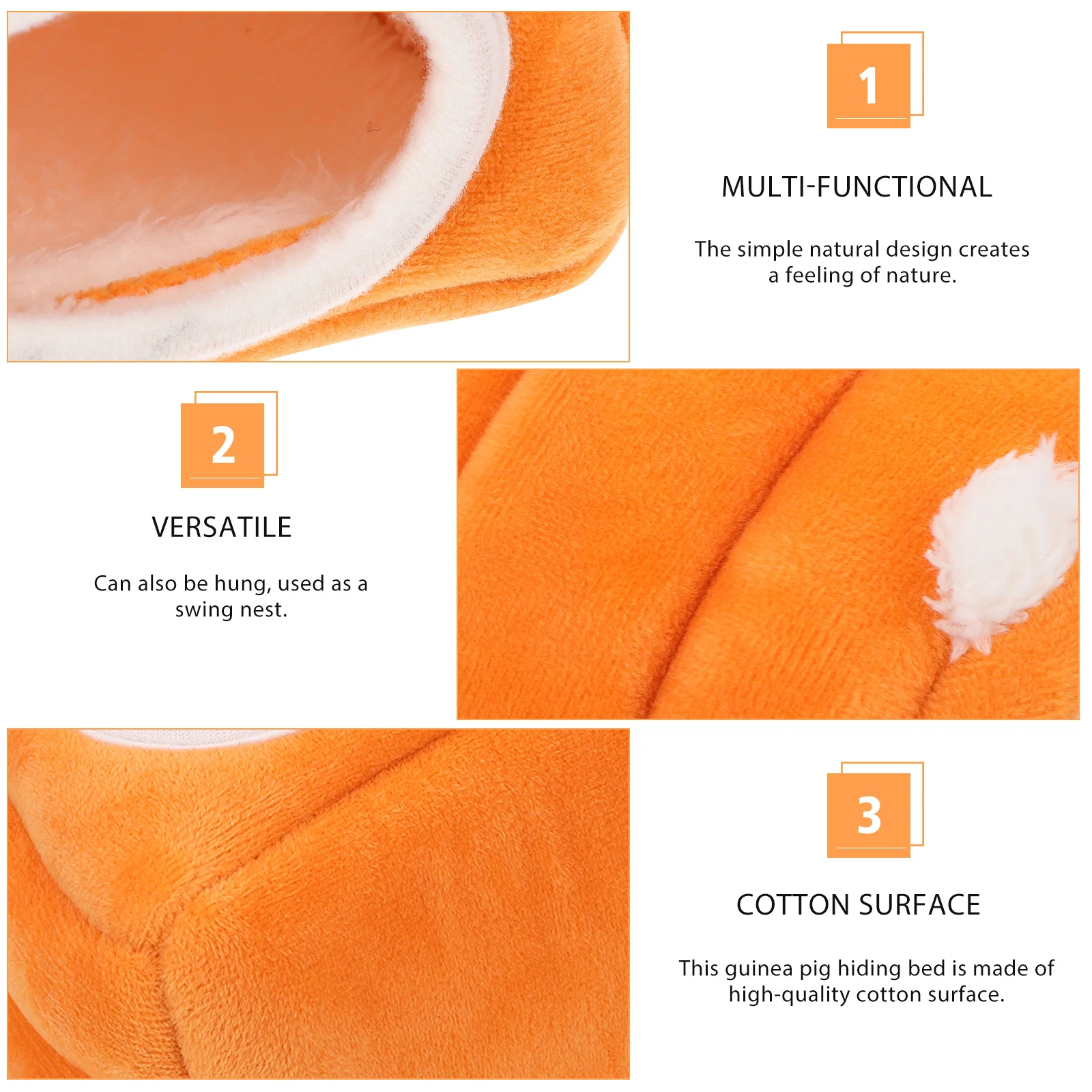 1pc Pet Cotton Nest For Hamster Winter Nests Small Pet Bed Portable Warm Sleeping House Cage Nest Cozy Home Decor