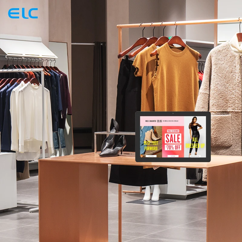 MSWF1038T 10.1 بوصة LCD لافتات رقمية نظام أندرويد 11 2 + 16 جيجابايت شاشة تعمل باللمس الكمبيوتر اللوحي اختياري NFC POE مع عرض إعلاني #2