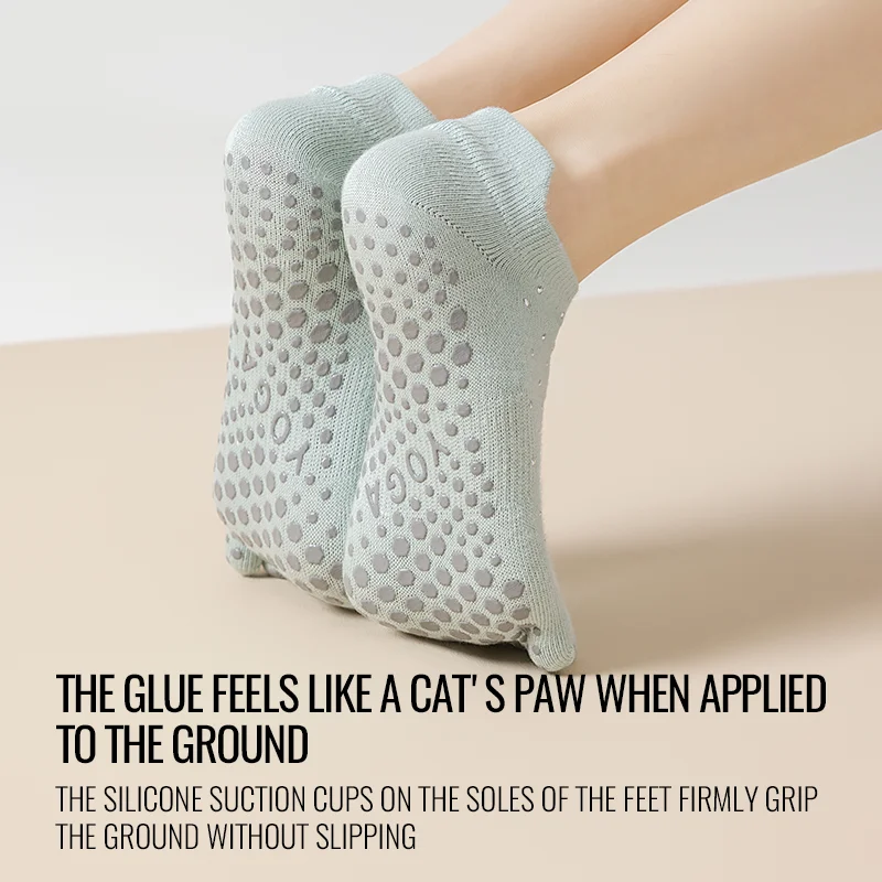 MiiOW Non-Slip Grip Pilates Sock Women Yoga Sock Five Finger Socks Indoor Fitness Ankle Sock Split Toe Socks Diamond Decor Sock