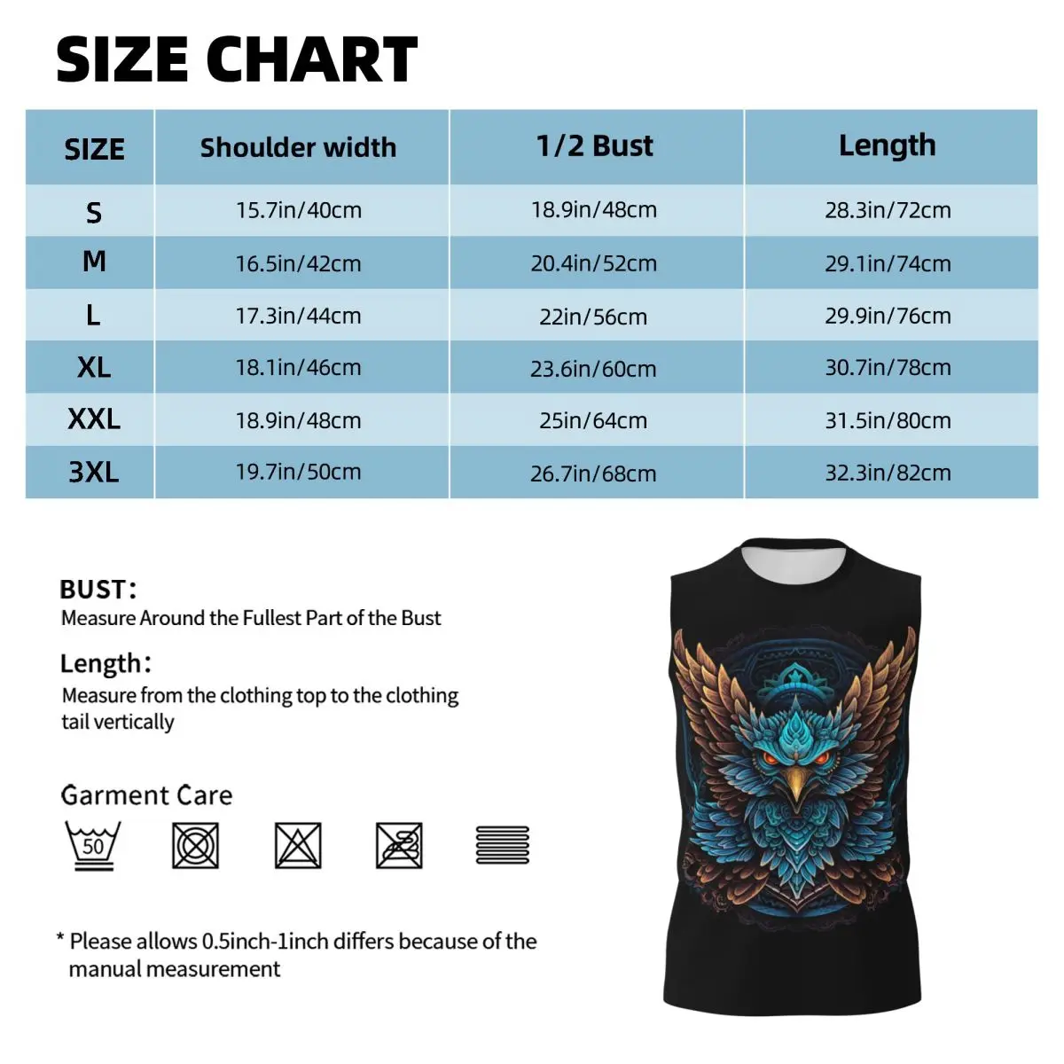 Fierce Eagle Men Printed Sleeveless T-shirt Casual Hip Hop Street Style Beach Holiday Tank Tops