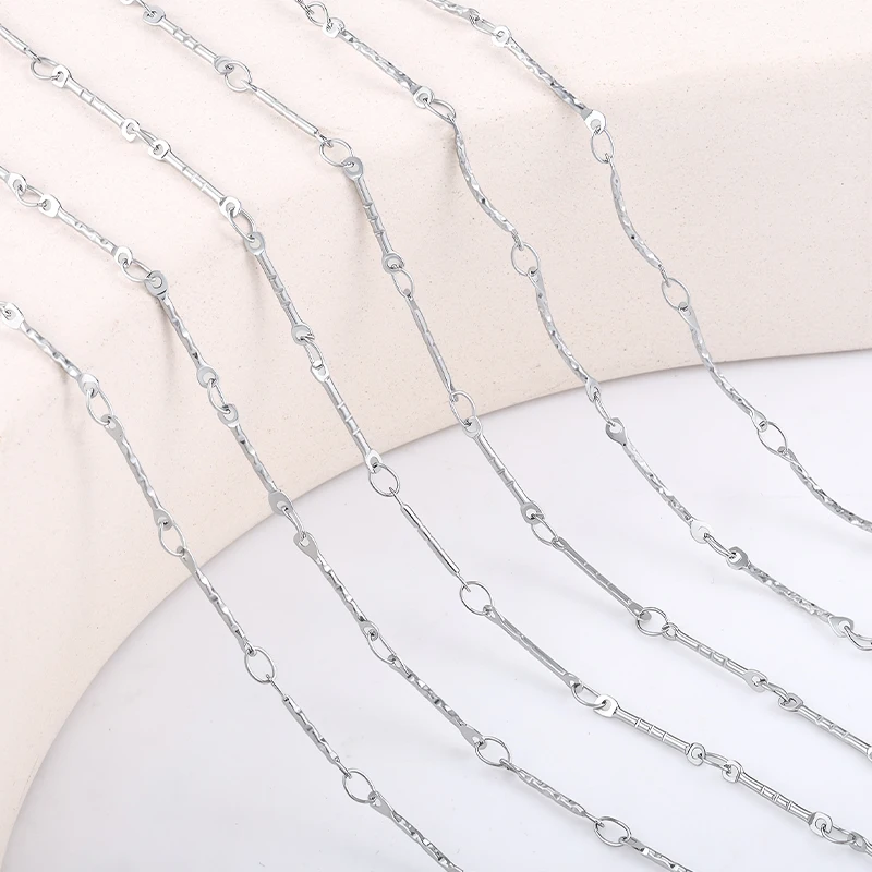 

Стержень звенья цепи цепи ожерелье из нержавеющей стали браслет звенья DIY материалы для изготовления ювелирных изделий фурнитура аксессуары оптом