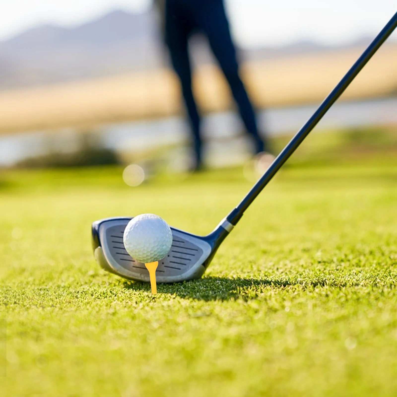 

100pcs Golf Tees Unbreakable Durable Plastic Ergonomic Design Lightweight Visible for Adult Play Course Bulk Tees Long-Lasting