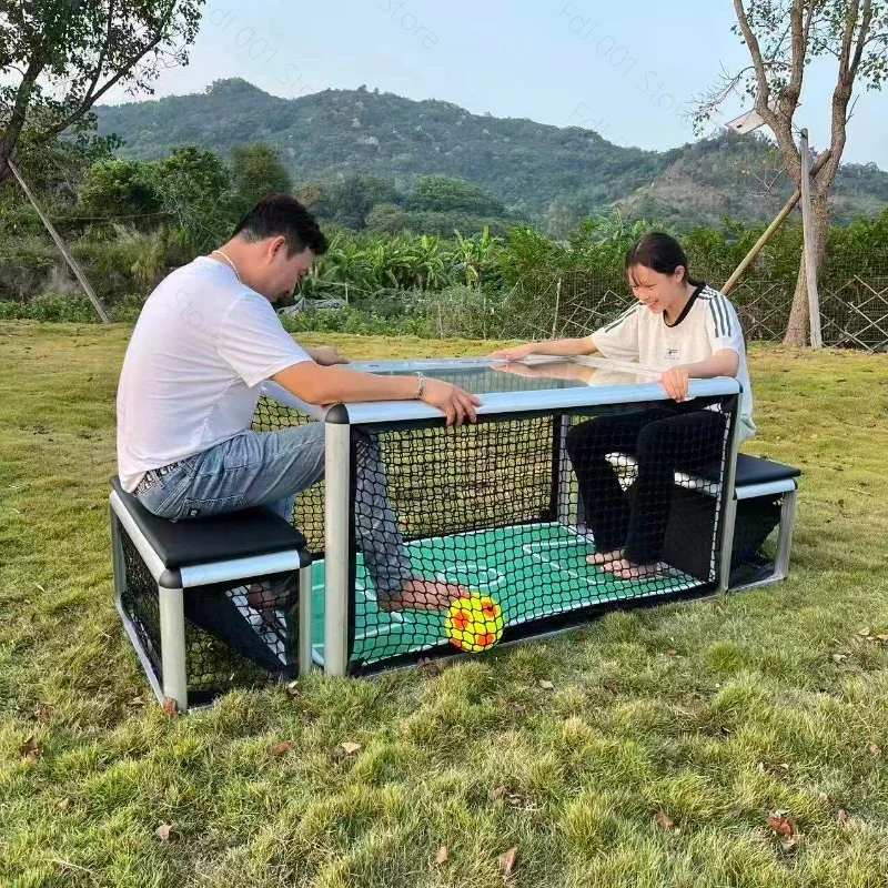 Football Table For Adults Portable Indoor Parent Interactive Double Table With Titanium Aluminum Alloy Frame