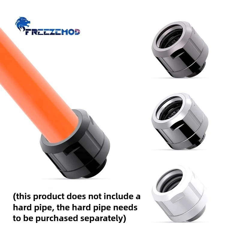 

FREEZEMOD PC Water Cooling Hard Tube Fitings For OD14MM Acrylic/PETG Pipe Black Silver White Connector GYGKN-D4