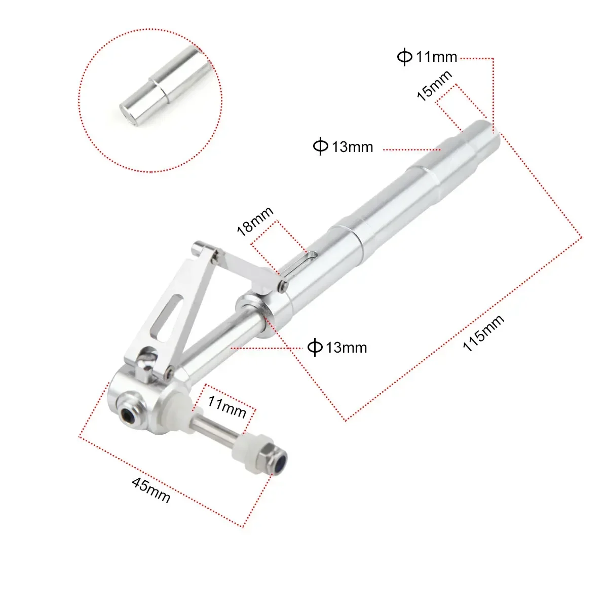 XAERO D11mm Anti-Vibratie Landingsgestel L140mm Schokabsorberende Onderstel voor RC Vliegtuig Drone Modellen