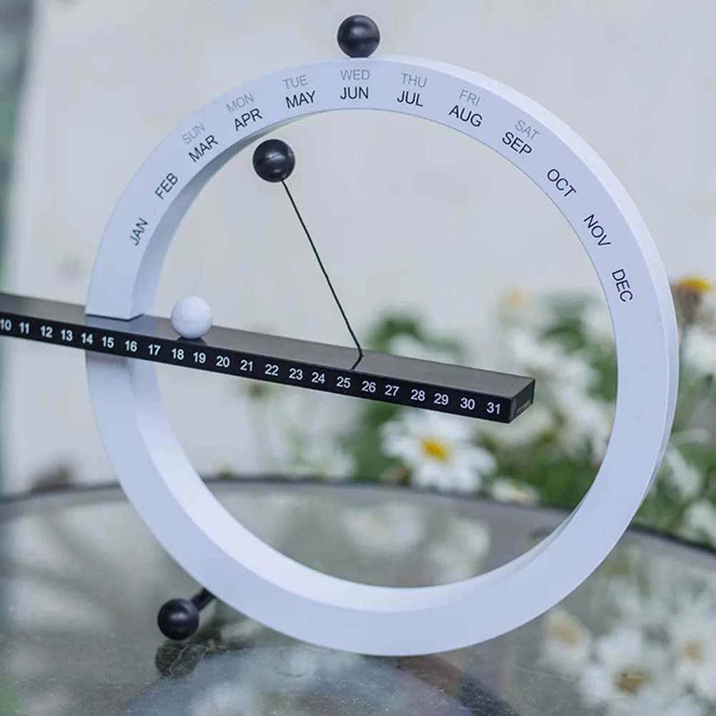 

1pc Magnetic Desk Calendar Black White Home Office Decor Weekday Date Tracker Hanging Calendar For Living Room Bedroom Study