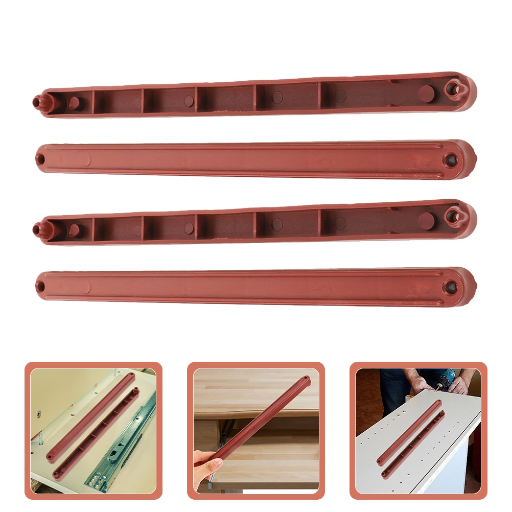 2 Satz 235 mm Rutschen, 2 Sätze seitlich montierte Schubladenführungsschiene, glatt unter der Schublade, Gleiter für Ersatzteile für Kleiderschrank und Schrank