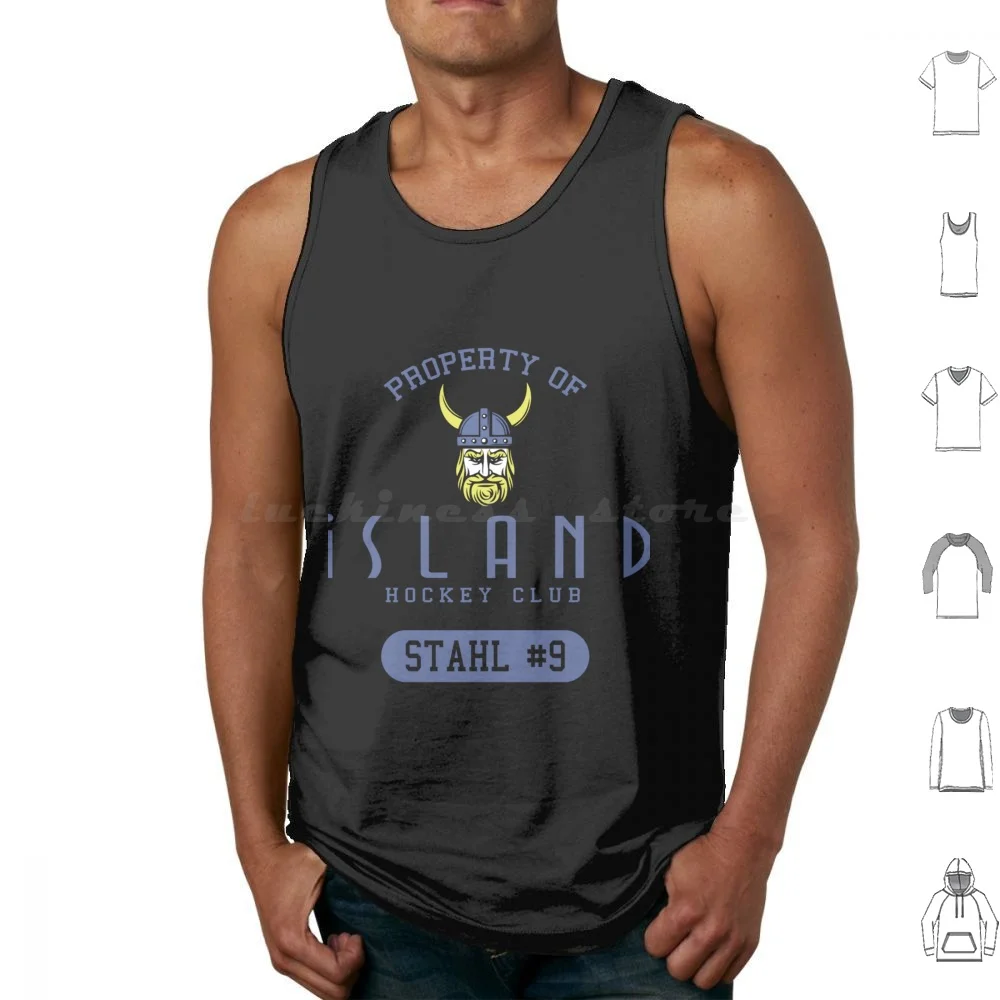 Iceland-Hockey Tank Tops Print Cotton The Team Iceland Iceland Gunner Stahl Viking Ducks Hockey Movies Sports D3 Quack