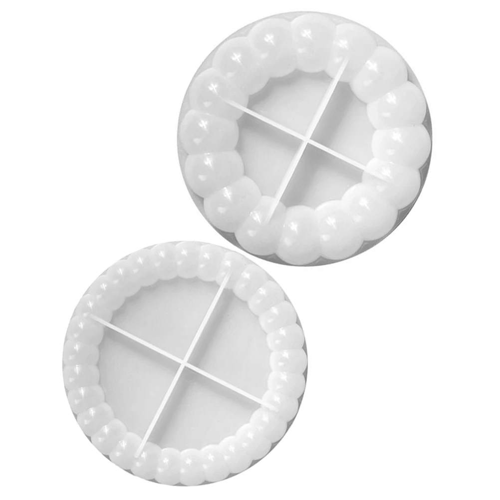 

2pcs Bubble Coaster Mold Silicone Resin Moulds Easy Demold Durable Epoxy Casting Tool Diy Home Decor Craft Supply