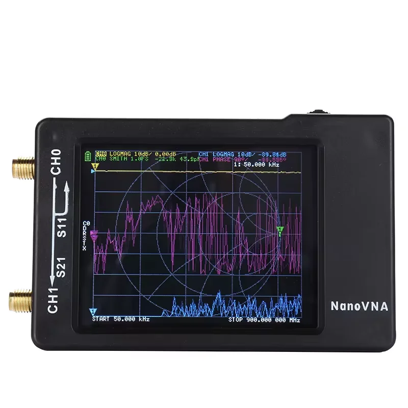 

2.8" LCD 1.5GHz NanoVNA-H HF VHF UHF UV Vector Network Analyzer Antenna Analyzer NanoVNA With SD Card Slot Spectrum analyzer