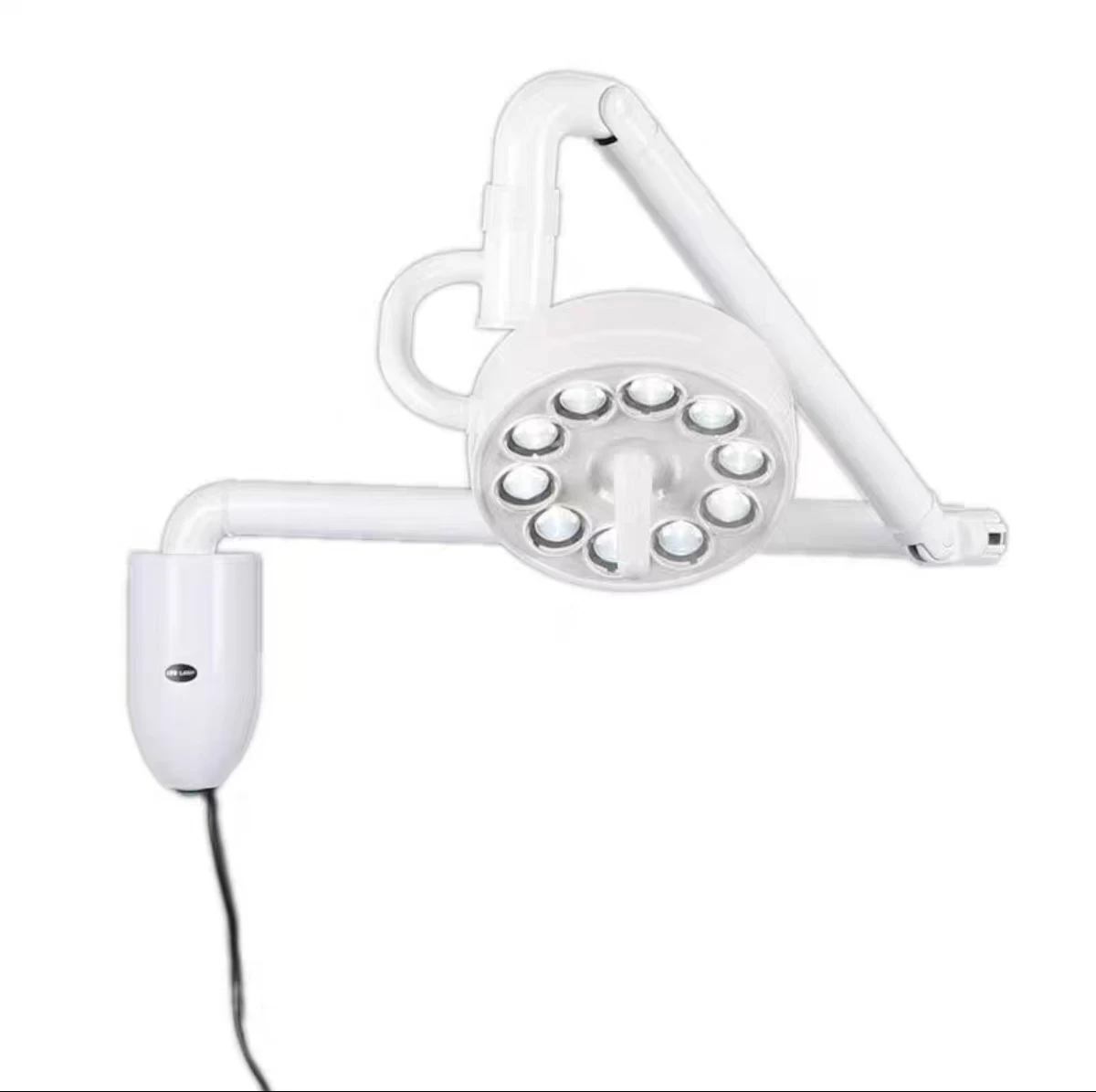 Medical Wall-Mounted LED Surgical Exam Light Dental Shadowless Lamp Operating Light Arm Electric Manual Power Metal Plastic