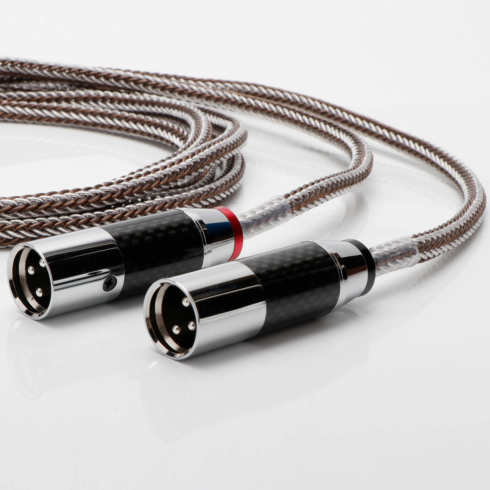 

HIFI 3pin XLR Balanced Cable 16 Strands OCC Silver Plated XLR Male to Female Extension Cable For CD Player AMP Microphone