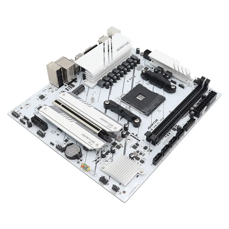 La scheda madre JGINYUE AMD B550 M-ATX AM4 supporta i processori Ryzen R5 serie 4000/5000 DDR4 RAM PC desktop PCI-E 4.0 B550M GAMING