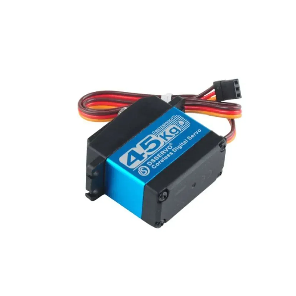 DS3245 Coreless digitale metalen servomotor 45 kg 7,4 V 180 ° /270 °   Waterdichte IP66 met 25T servoarm voor RC Robot 1:8 1:10 Baja Car