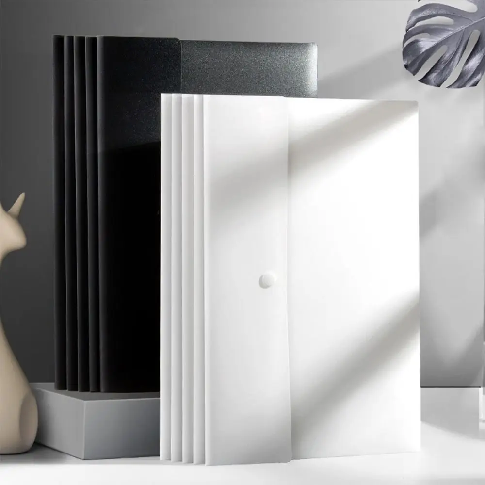 

With Snap Button Closure File Folders Pouch Document Organiser Paper Organizer Document Folder Waterproof Storage Bag