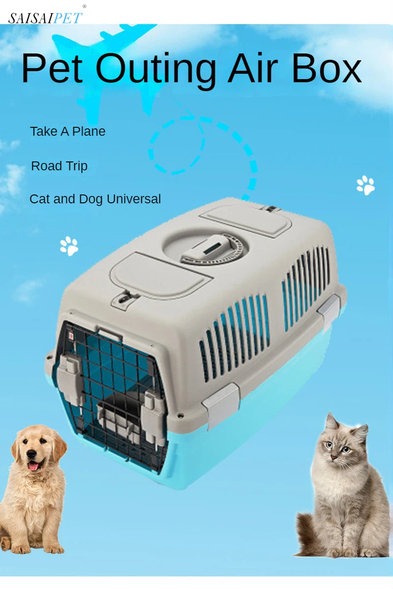 

Puppy Dog Air Plane Transport Box Breathable Pet Cat Dog Travel Carrier Classic Box For Cats And Small Dogs Pet Cat Cage