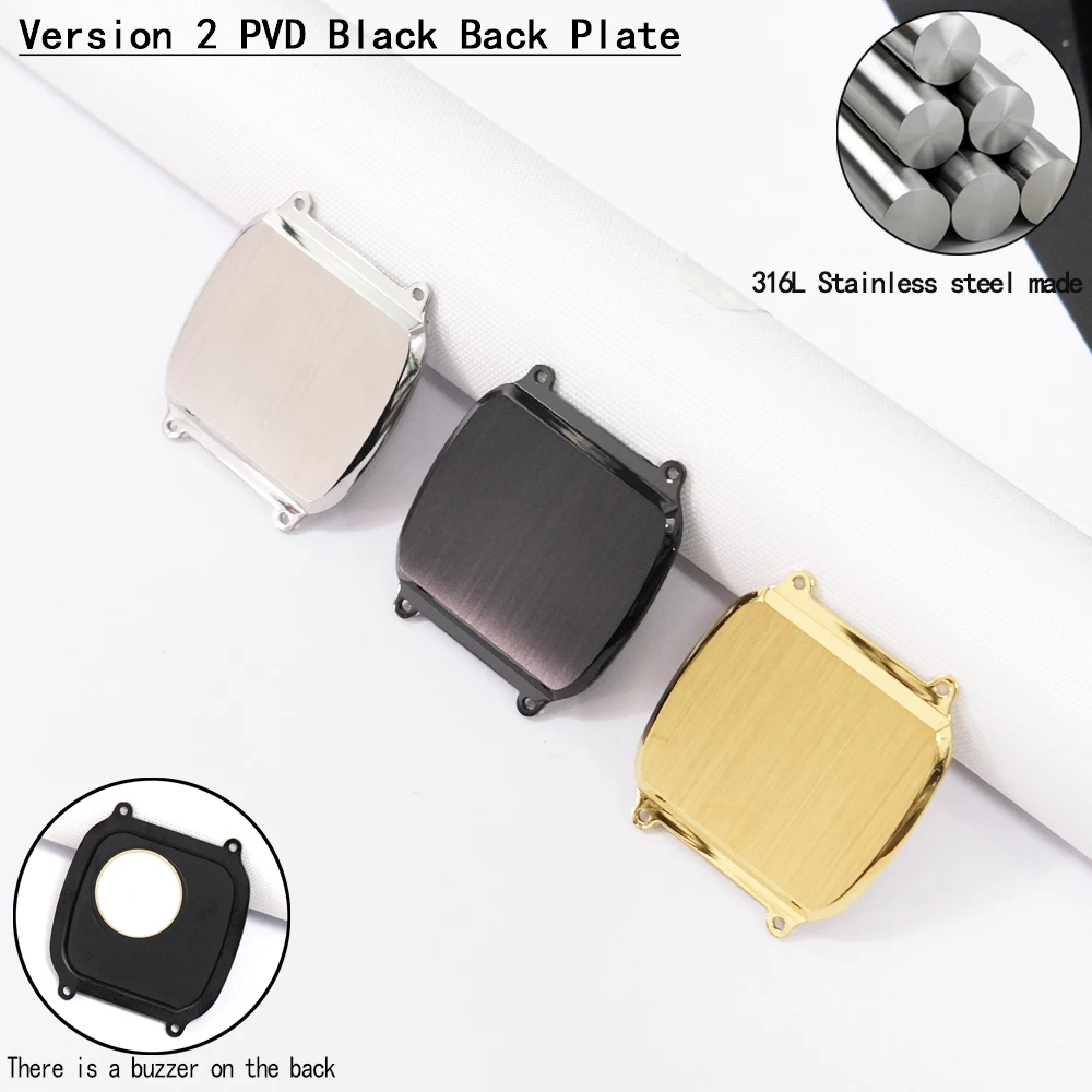 Royale Mod Kompatibel mit Casio AE1200 AE1300 WS1600 WS1700 Uhrengehäuse Rückabdeckung 316L Edelstahl Gebürstet Modifikationen
