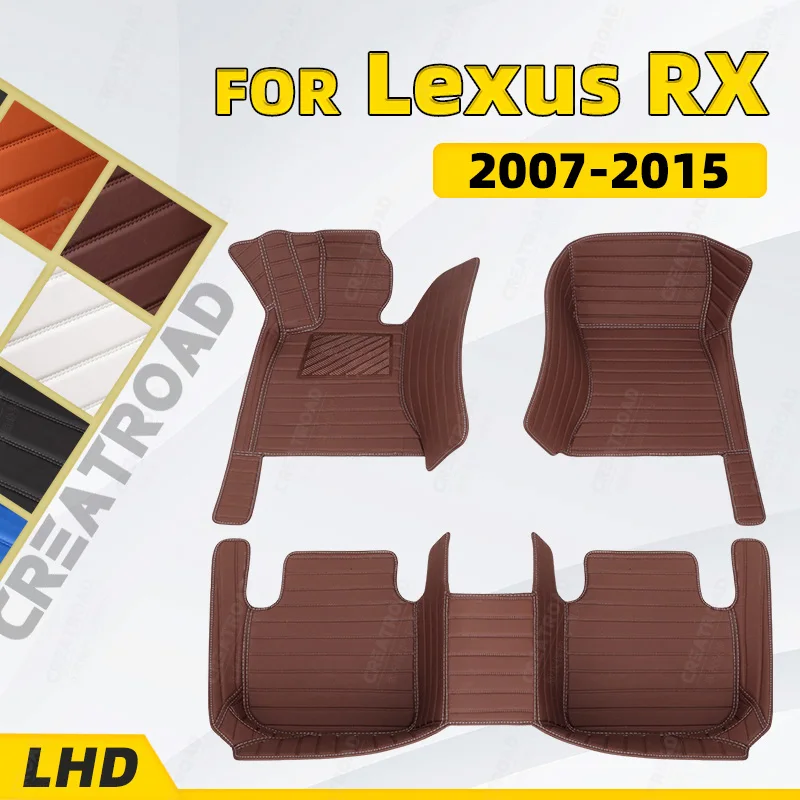 Custom Car floor mats for LEXUS RX series 2007 2008 2009 2010 2011 2012 2013 2014 2015 auto foot Pads automobile carpet cover