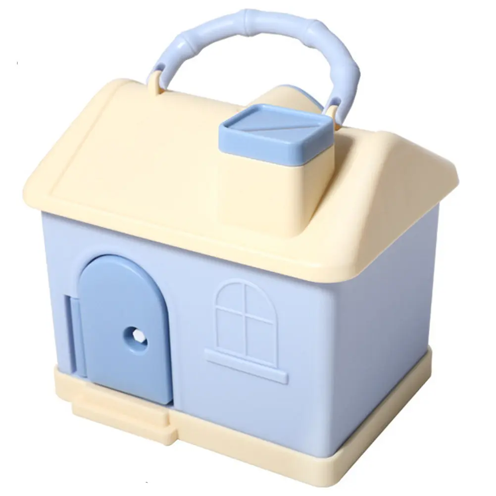 

Cartoon House Shaped Piggy Bank Premium Plastic Money Saving Jar Desktop Decoration Lovely Gift for Kids Piggy Bank