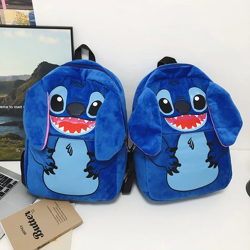

2025 Cute Backpack - Large Kids' School Bag, Cartoon Backpack for Junior & Senior High School Students, Plush Double-Shoulder