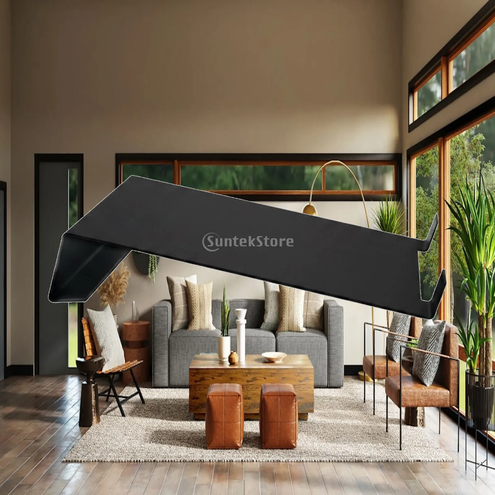 Desktop Speaker Stand Metal Soundbar Support Rack with Anti Shock Absorber for Home Audio Vibration Prevention