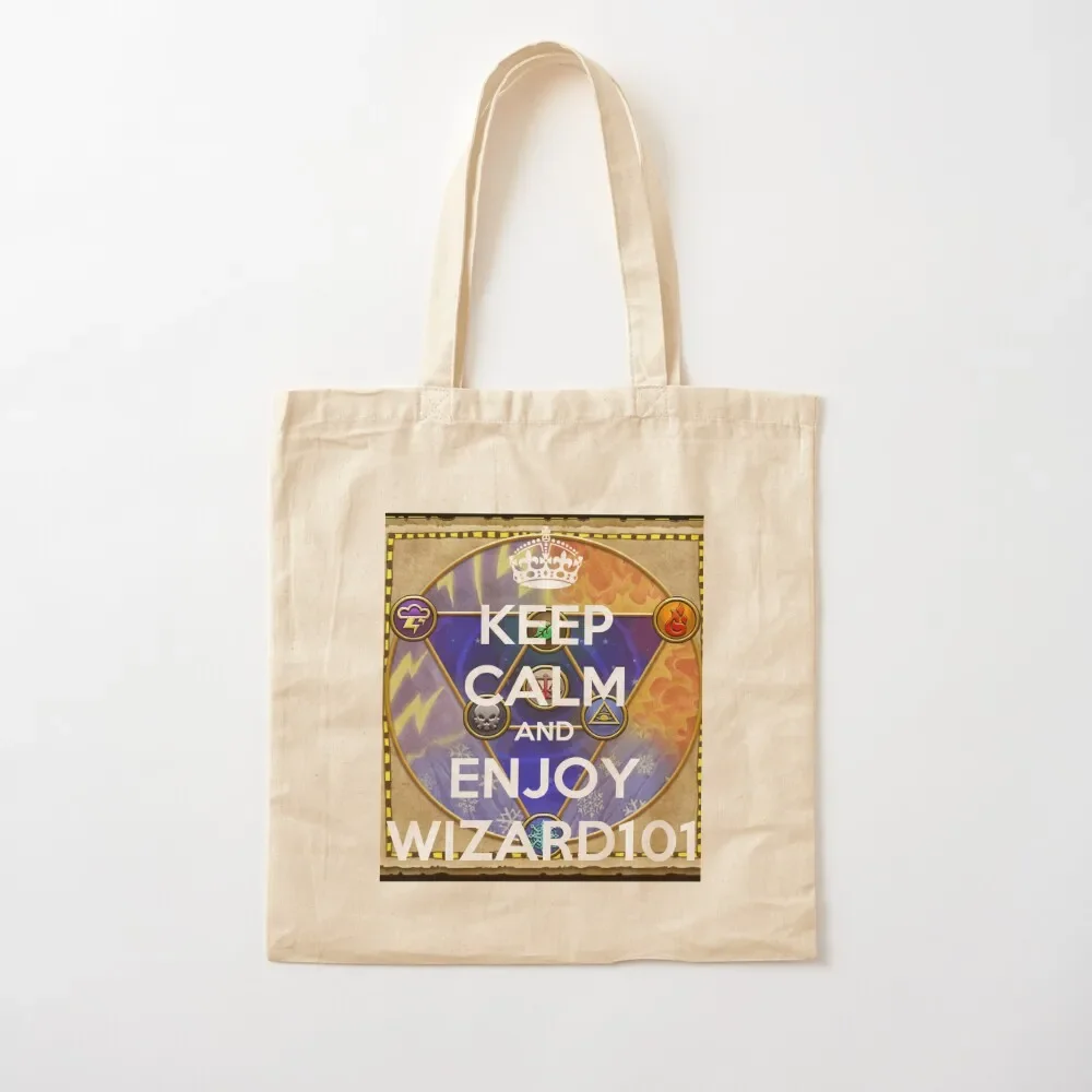 Keep Calm And Enjoy Wiz101 Tote Bag Women's beach bags tote bag university Tote Bag