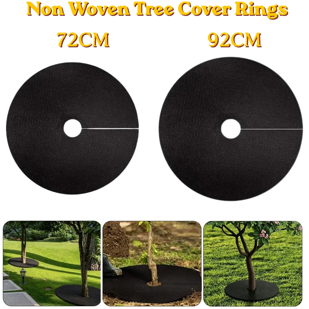 Reusable Round Tree Protector Weed Control Mat Anti-Grass Weeding Barrier Fabric Gardening Plant Root Protection Supplies