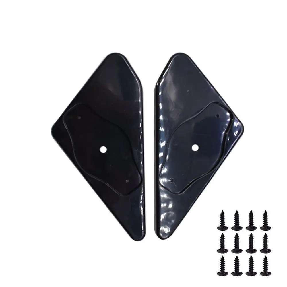 Car Side Mirrors with Bolt Universal F1 Style Convex Glass Glossy Black RH/LH view 4