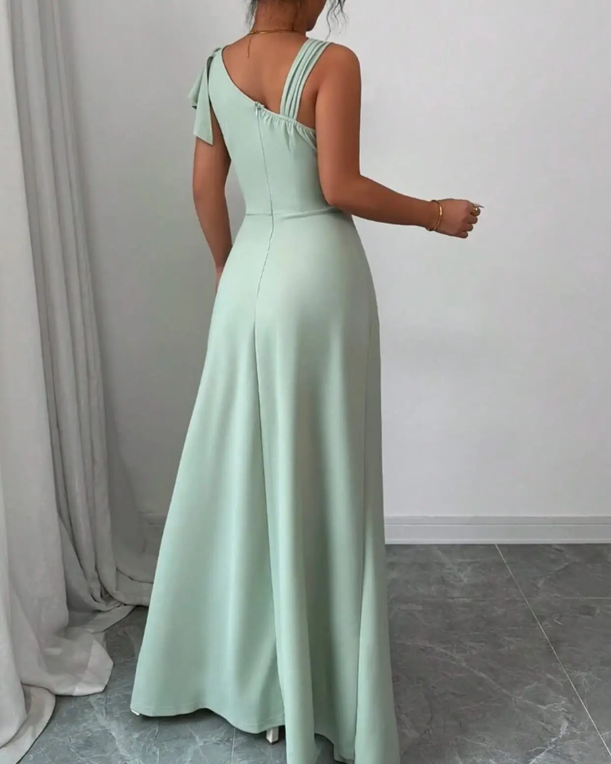 Customized High Quality Jersey 3D Flowers Evening Dresses Delicate V-Neck Celebrity Gowns Custom Size Bespoke Occasion Gowns