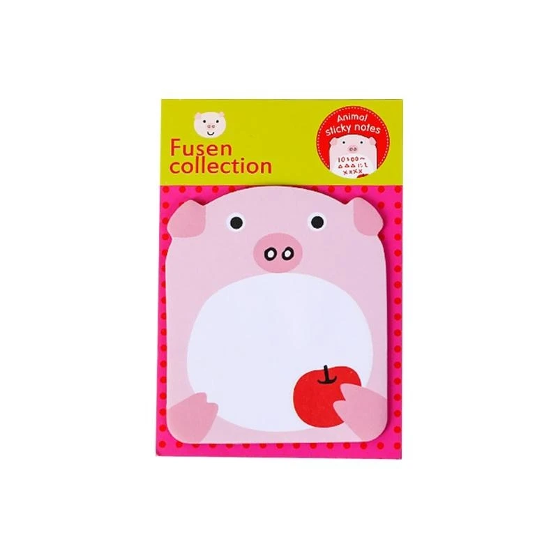 W89C per creativo N per appiccicoso Memo Pad Cartoon Animal ha pubblicato i cuscine