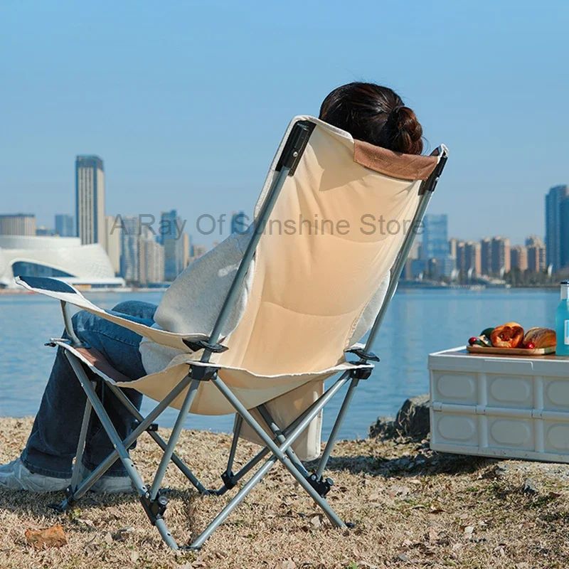 

Patio Sea Picnic Camping Chair Travel Portable Garden Folding Backyard Sun Loungers Fishing Balcony Cadeira Beach Accessories