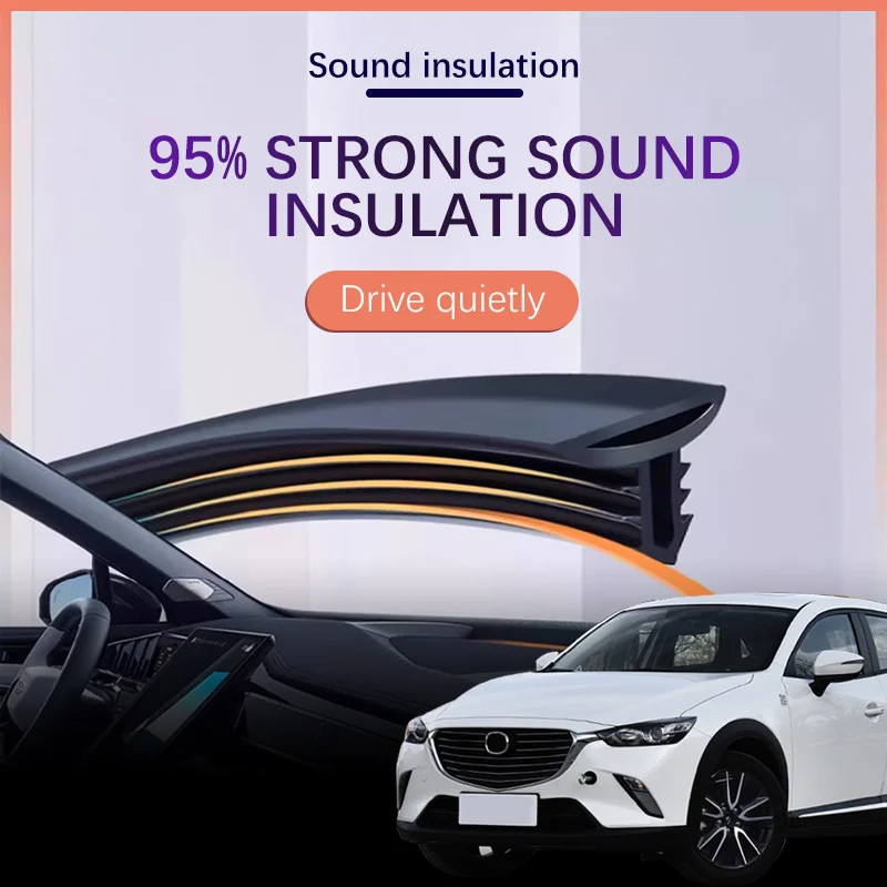 Car Dashboard Sealing Strip Interior Auto Noise Sound Insulation Rubber Trim Weatherstrip For Mazda CX3 Axela CX4 CX5