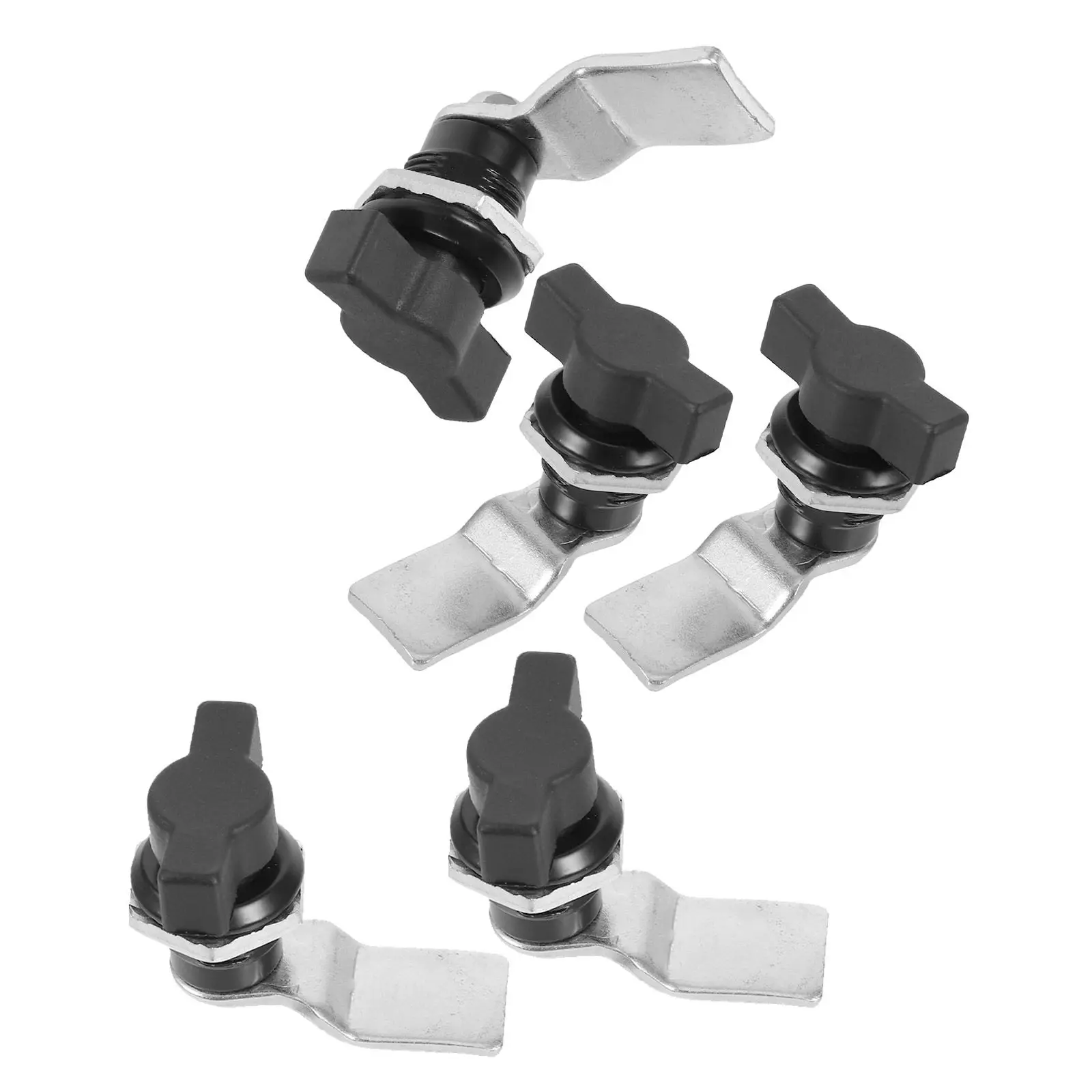 5Pcs Universal T-Handle Latch Lock Zinc Alloy Cam Latch for Tool Box Hood Electrical Equipment Cabinet Drawer Camper Trailer