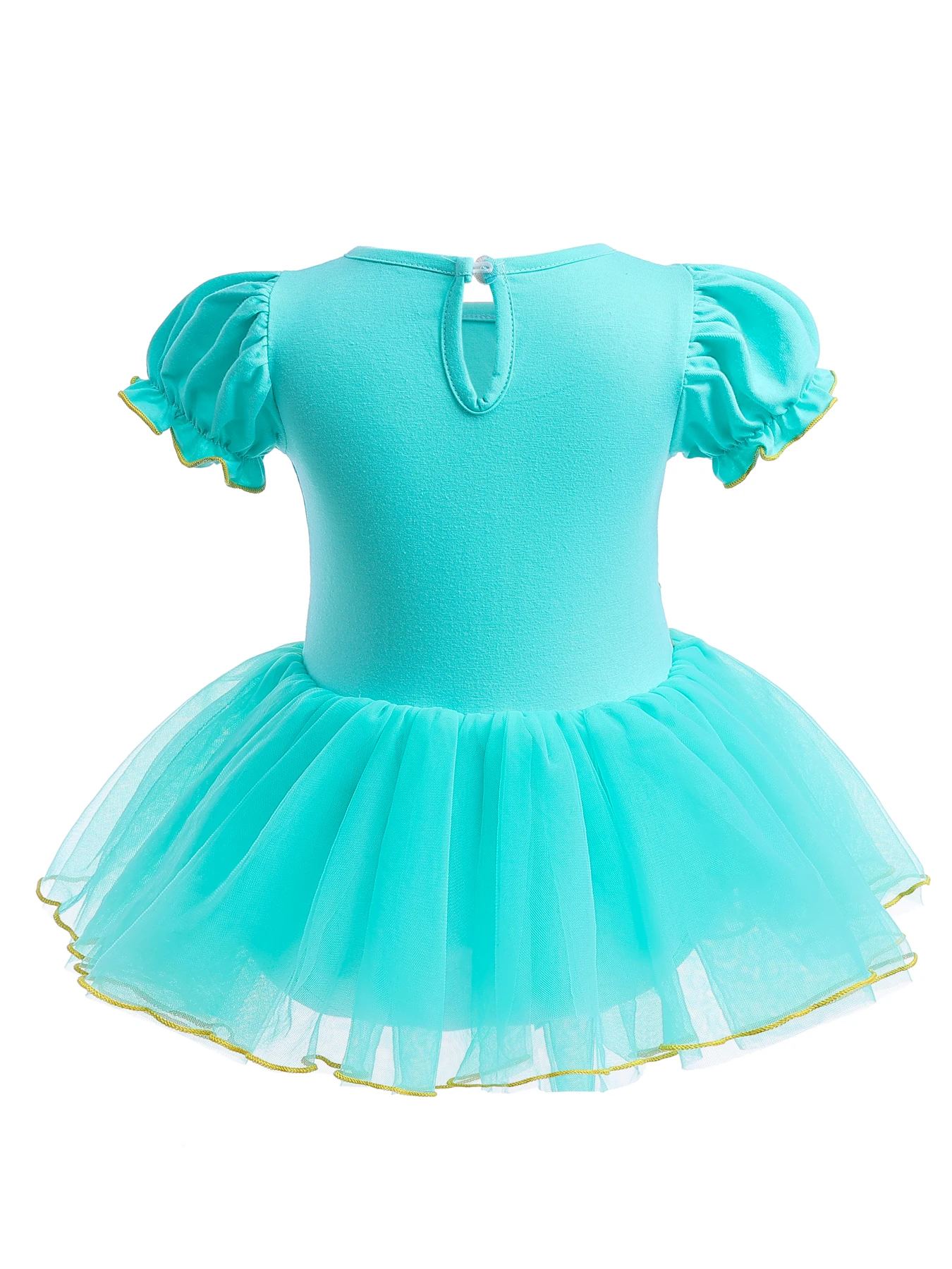 Baby Toddler Girls Christmas Princess Jasmine Costume Halloween Princess Birthday Party Cotton Romper Tutu Dress w/Headband