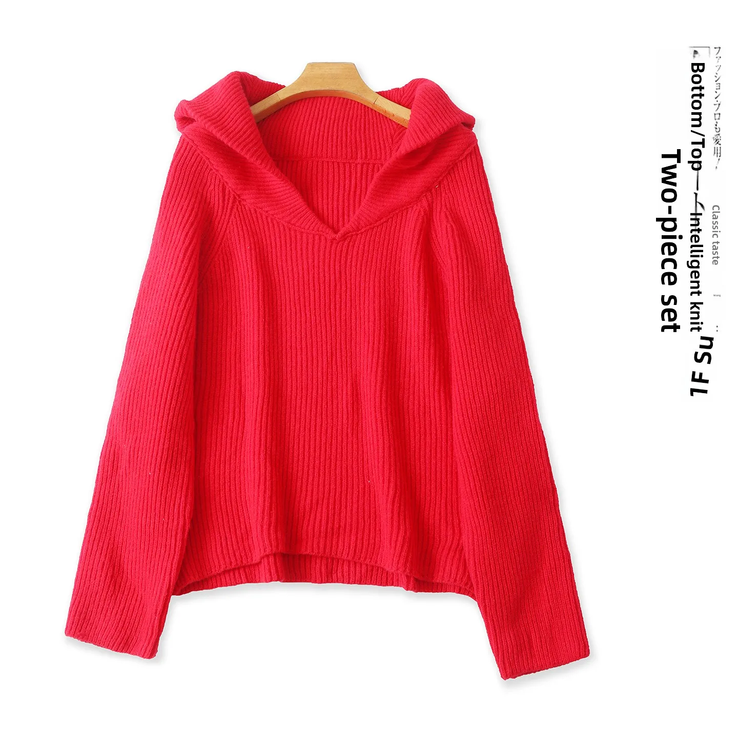 

Thickened Winter Fashion Women's Loose Long Sleeve Collared Sweater Large Size Comfortable Warm Knitwear Casual Street Style