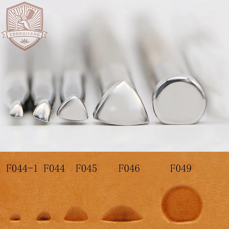 Leather Work Stamping Tool Carving muscles tools F044 F045 F046 F049 Stamp Tool Carving Leather Craft Zhongjiang Stamps