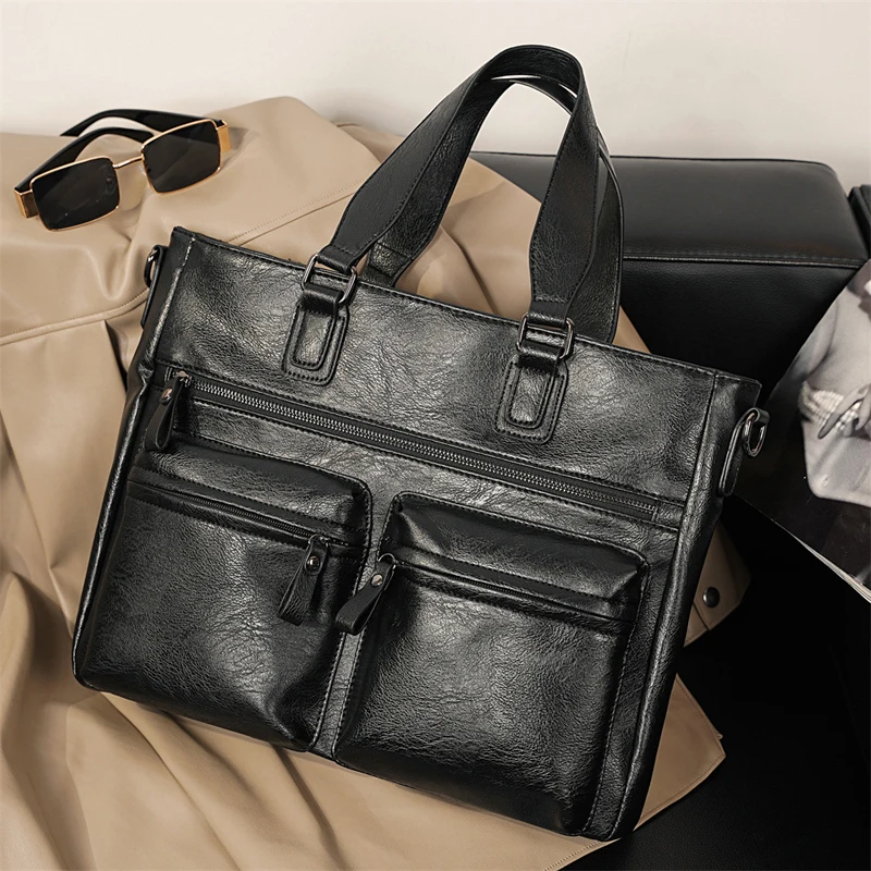 

Men's Crossbody Bag Business Meeting Briefcase Handbags Casual Commuting Travel Shoulder Bags Laptop Case Satchel Sling Backpack