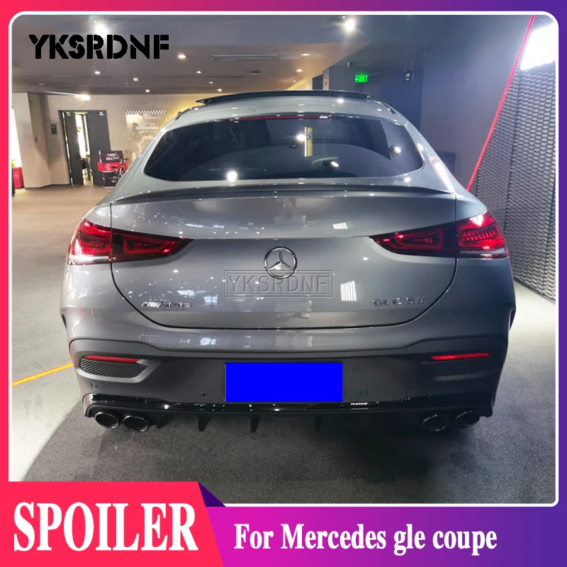 For Mercedes GLE Coupe Class W167 C167 GLE350 450 500e 2020-Up ABS Spoiler Car Tail Trunk Spoiler Rear Wing Tail Wing Decoration