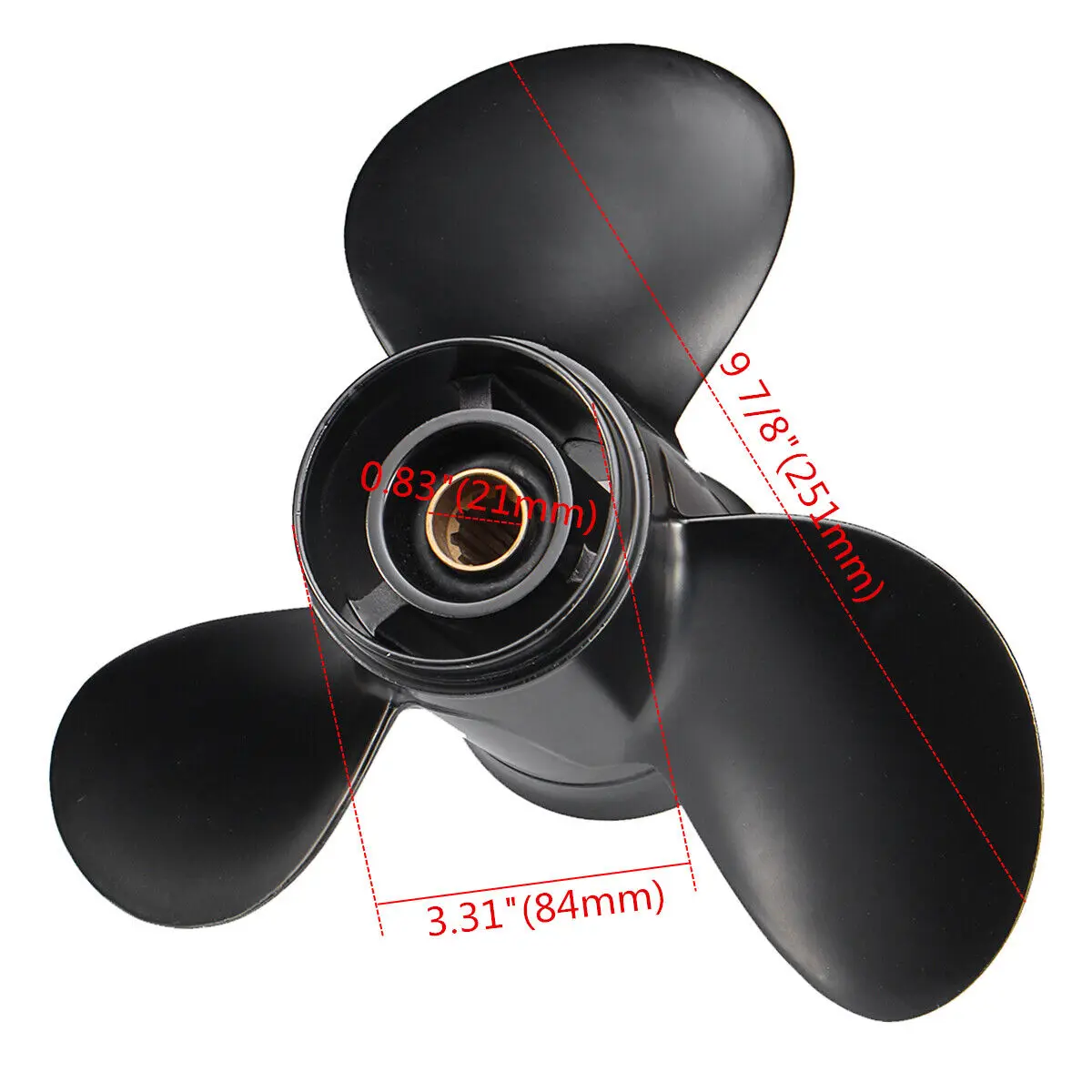 

Boat Propeller for Mercury Outboard 25-30HP 9.9x13 P Tohatsu Propeller 25-30HP