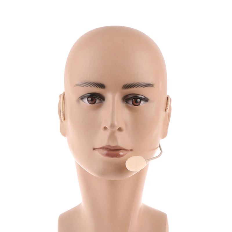 Gancho para la oreja montado en la cabeza portátil de 3,5 MM, auriculares con cable, micrófono, altavoz, enseñanza de voz, conferencia, puesta en escena, altavoz